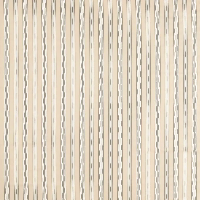Jamandi Stripe Fabric -  Gritstone / Oak swatch