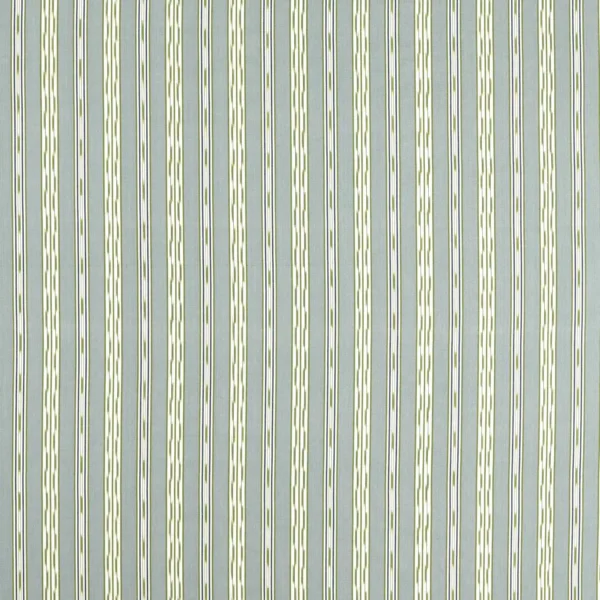 Jamandi Stripe Fabric - Mineral Blue / Green by blue striped cotton fabric from Sanderson