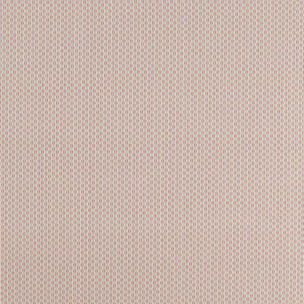 Batak Check Fabric - Coral / Mineral by pink geometric cotton fabric from Sanderson