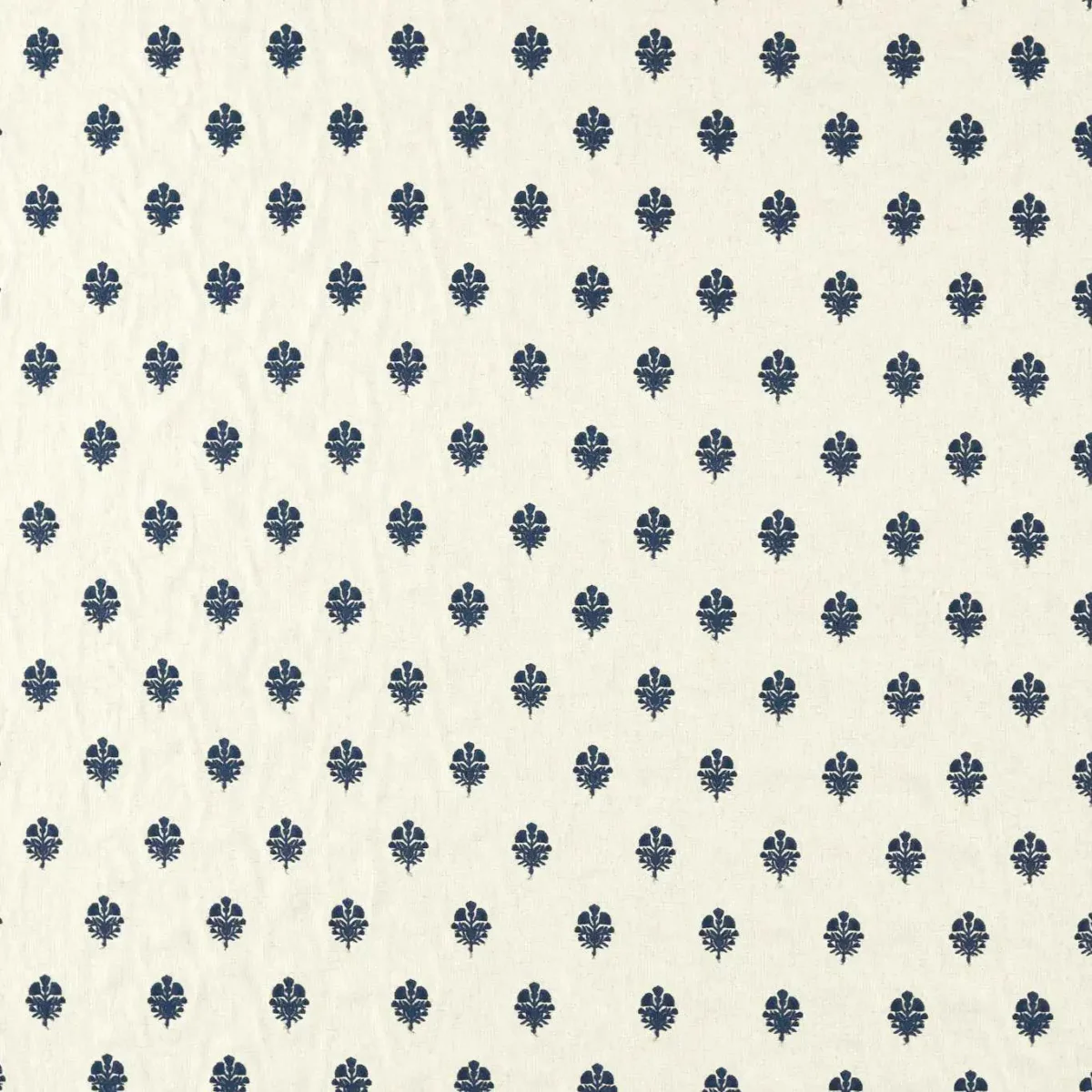 Lavanga Fabric - Indigo by blue spotted embroideried fabric from Sanderson