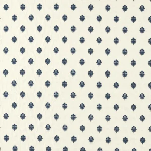 blue spotted embroideried fabric from Sanderson