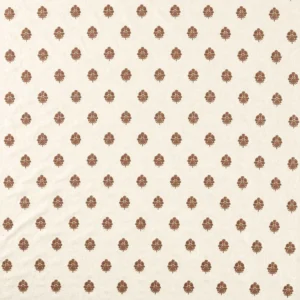 brown spotted embroideried fabric from Sanderson