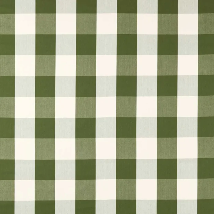 Madras Fabric - Check Avocado swatch