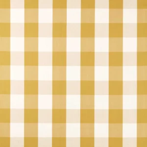yellow checked woven fabric from Sanderson