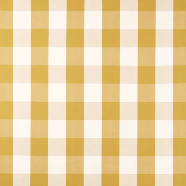 yellow checked woven fabric from Sanderson