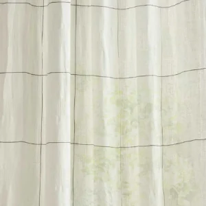 multicolour striped voile-sheer fabric from Sanderson