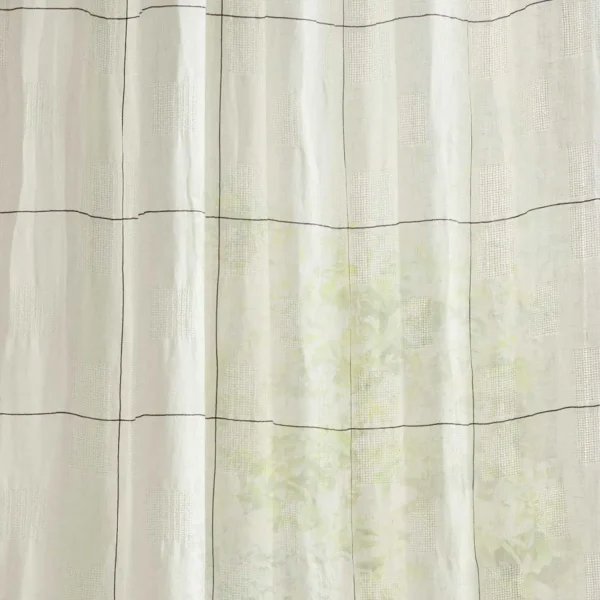 multicolour striped voile-sheer fabric from Sanderson