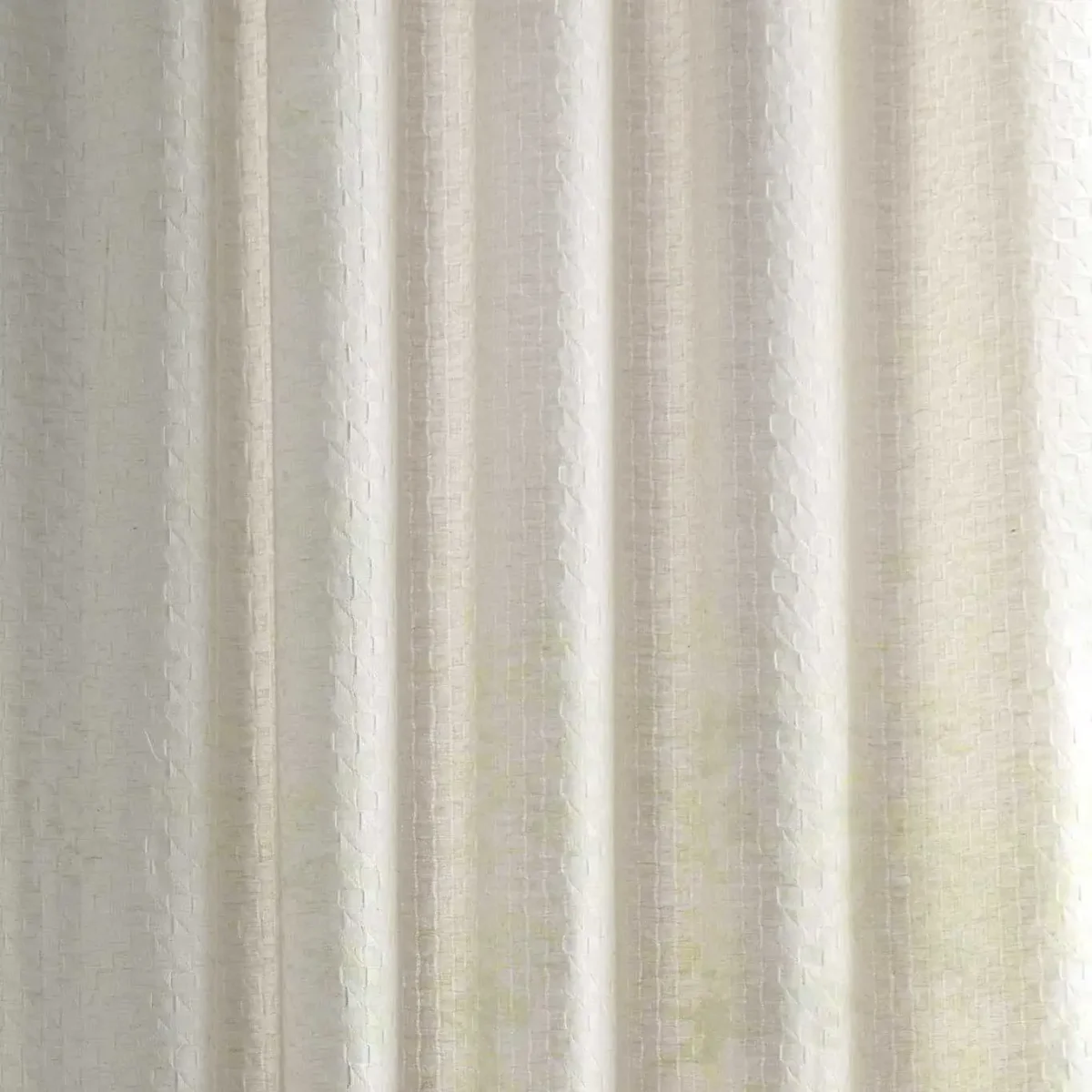 Adrift Fabric - Sunsoaked by white geometric voile-sheer fabric from Sanderson
