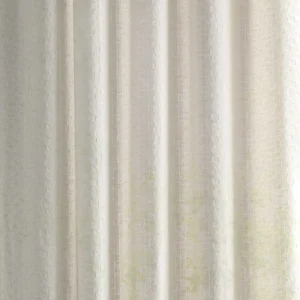 white geometric voile-sheer fabric from Sanderson