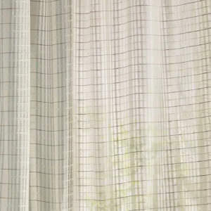 multicolour striped voile-sheer fabric from Sanderson