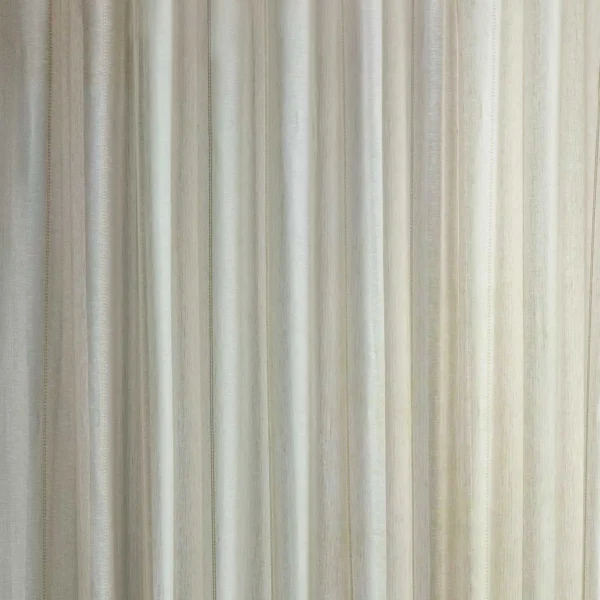 neutral striped voile-sheer fabric from Sanderson