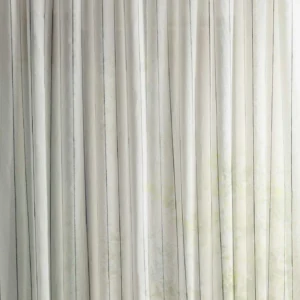 blue striped voile-sheer fabric from Sanderson
