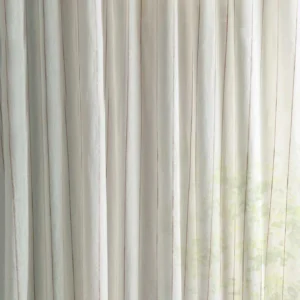 multicolour striped voile-sheer fabric from Sanderson