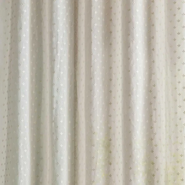 Sea Clover Fabric - Seaspray White by white misc voile-sheer fabric from Sanderson