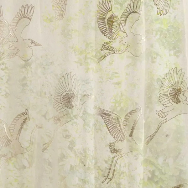 neutral animal voile-sheer fabric from Sanderson
