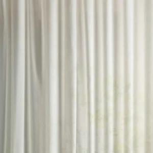white plain voile-sheer fabric from Sanderson