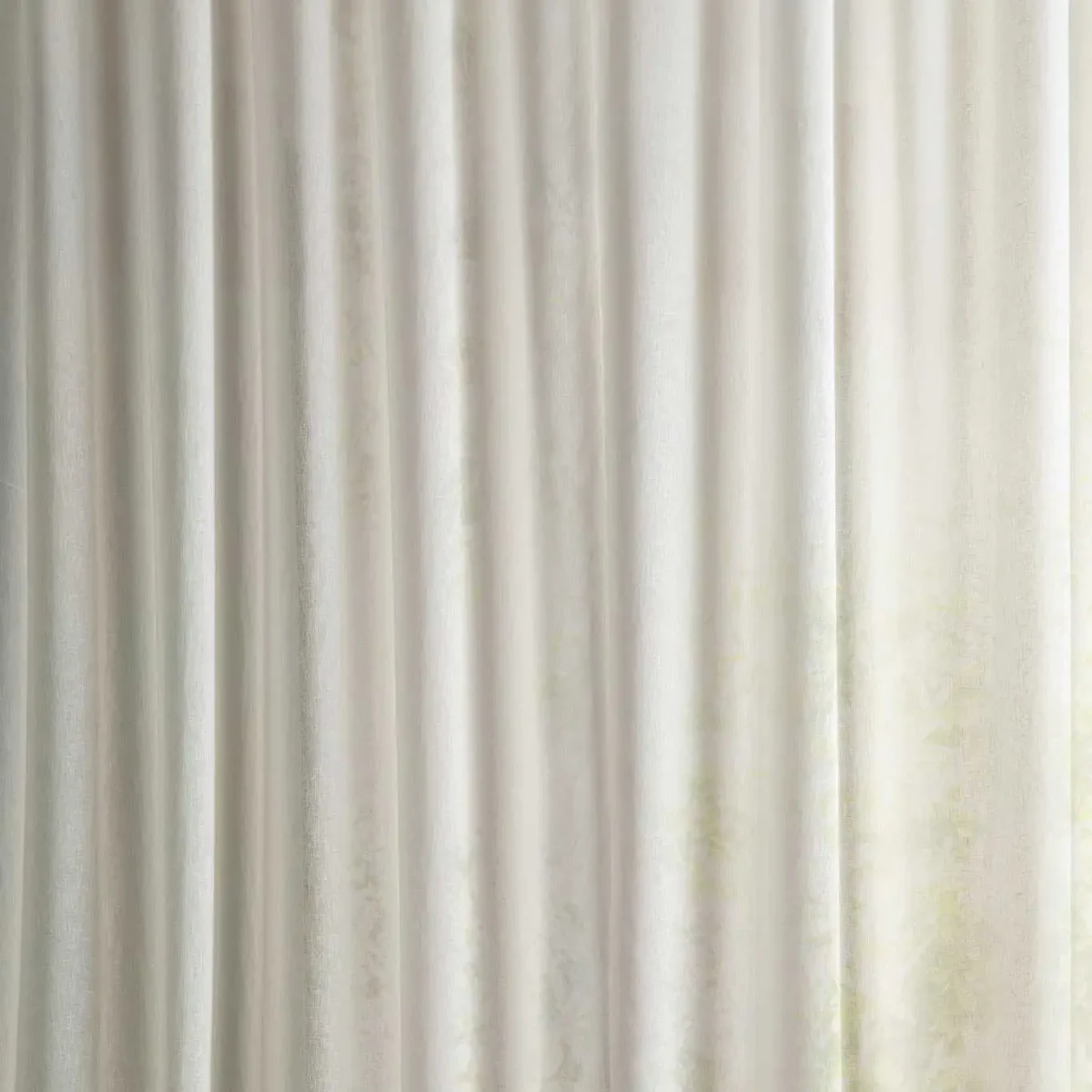 Zulimar Fabric - Seaspray White by white plain voile-sheer fabric from Sanderson