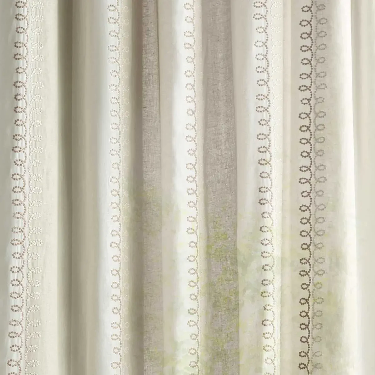 multicolour misc voile-sheer fabric from Sanderson