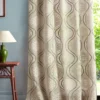 multicolour misc curtain with side table and lamps