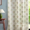 multicolour misc curtain with side table and lamps