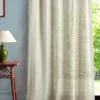 multicolour misc curtain with side table and lamps