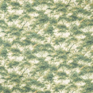 green botanical printed fabric from Clarke & Clarke