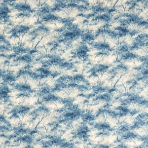 blue botanical printed fabric from Clarke & Clarke