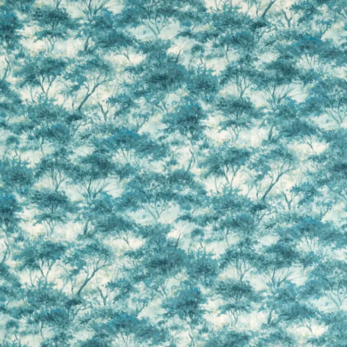 Boschetto Print Fabric - Teal swatch