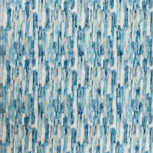 blue contemporary printed fabric from Clarke & Clarke