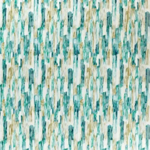 blue contemporary printed fabric from Clarke & Clarke