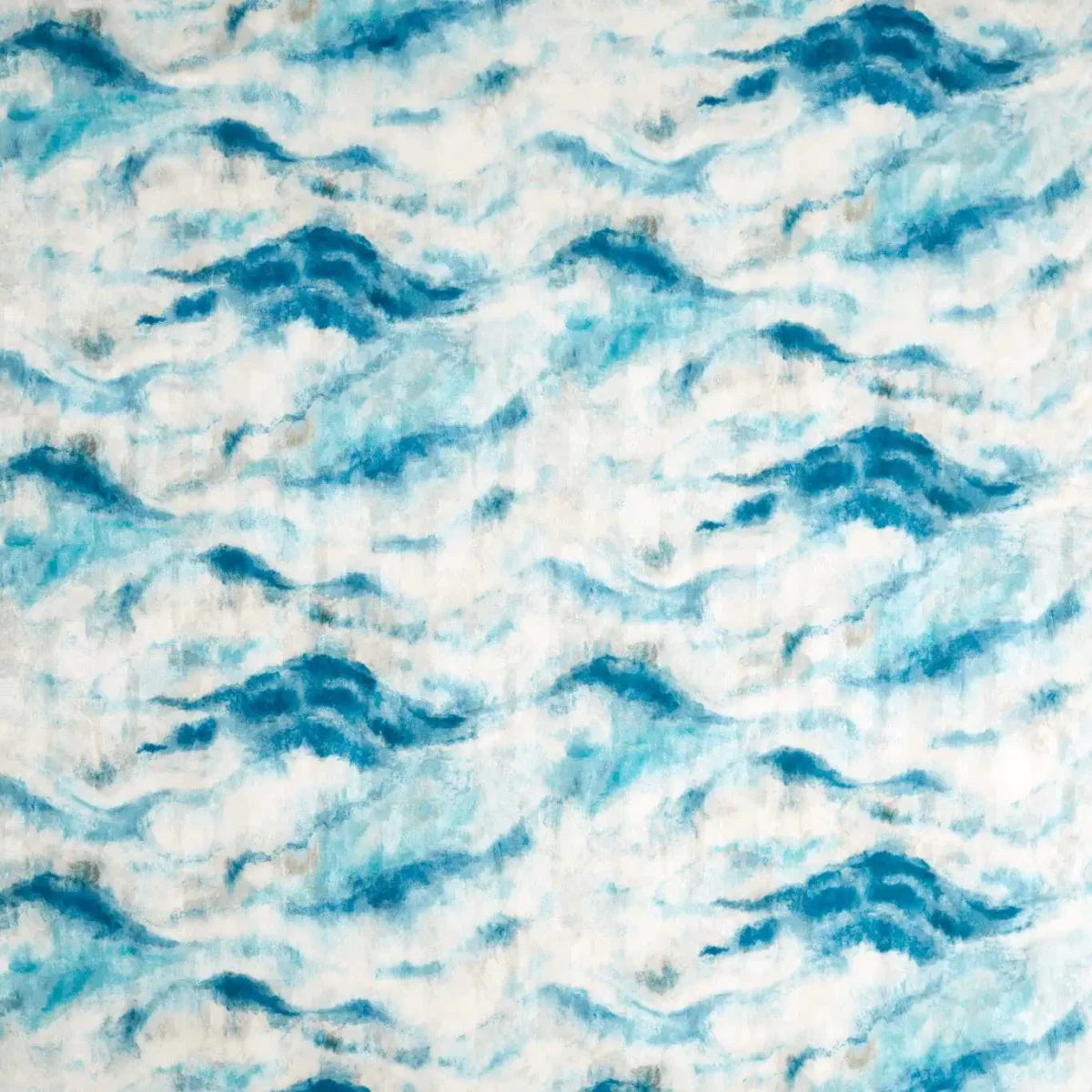 Earthscape Print Fabric - Denim by blue contemporary printed fabric from Clarke & Clarke
