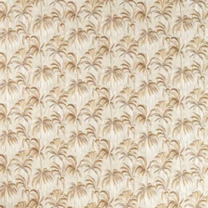 neutral botanical embroideried fabric from Clarke & Clarke