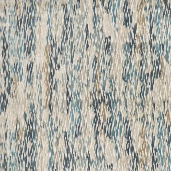 blue contemporary woven fabric from Clarke & Clarke