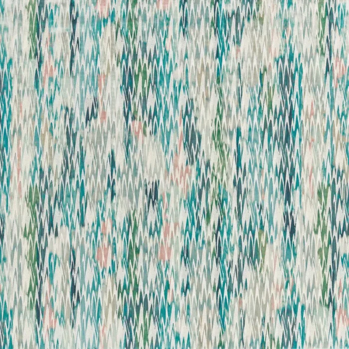 Ignis Weave Fabric - Teal /  Blush – Teal / Blush swatch