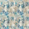 blue animal embroideried fabric from Clarke & Clarke