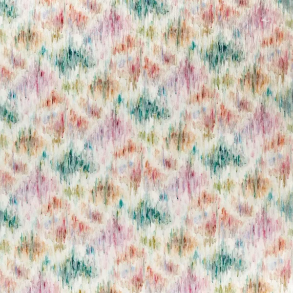 multicolour contemporary printed fabric from Clarke & Clarke