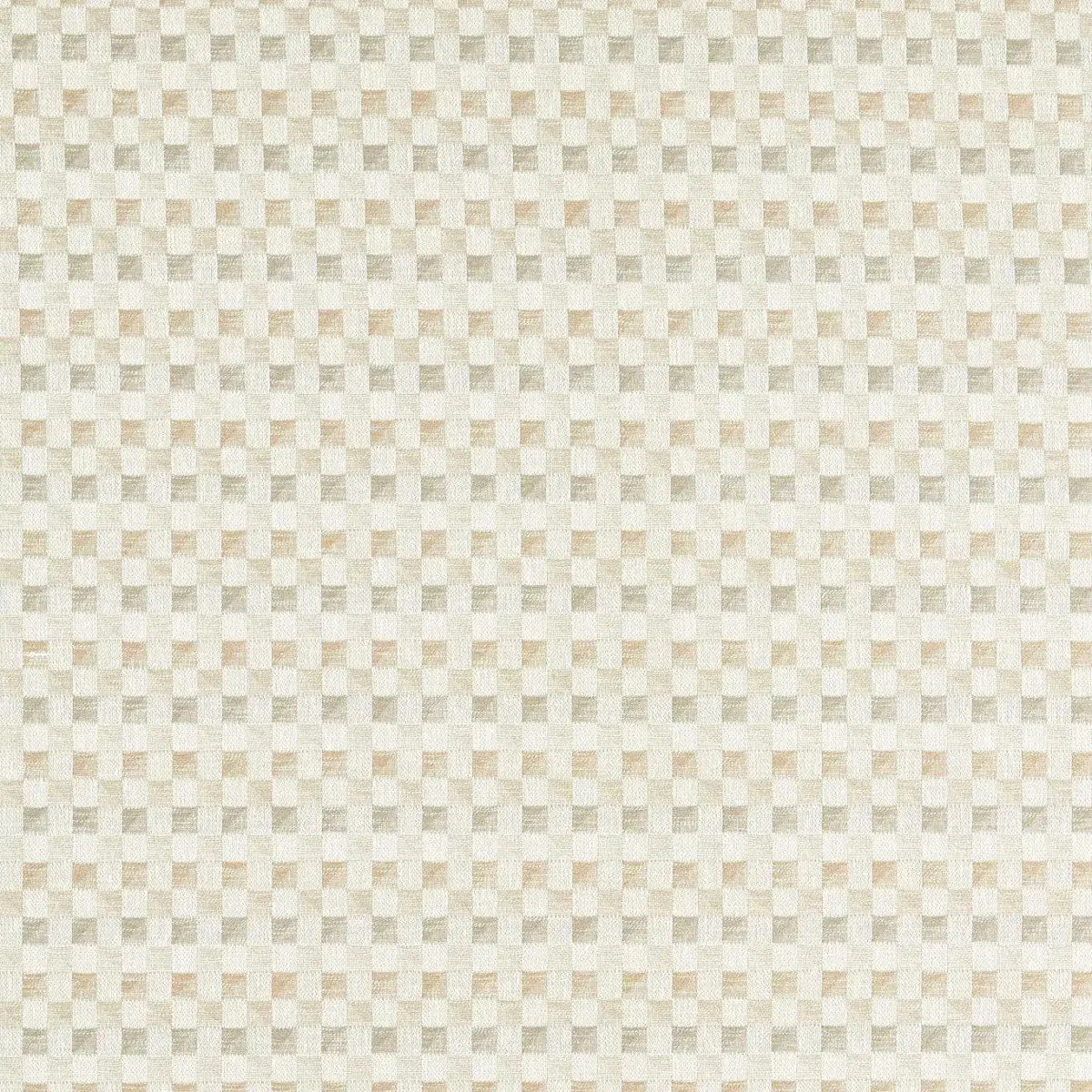 Cubus Fabric - Linen by neutral geometric woven fabric from Clarke & Clarke