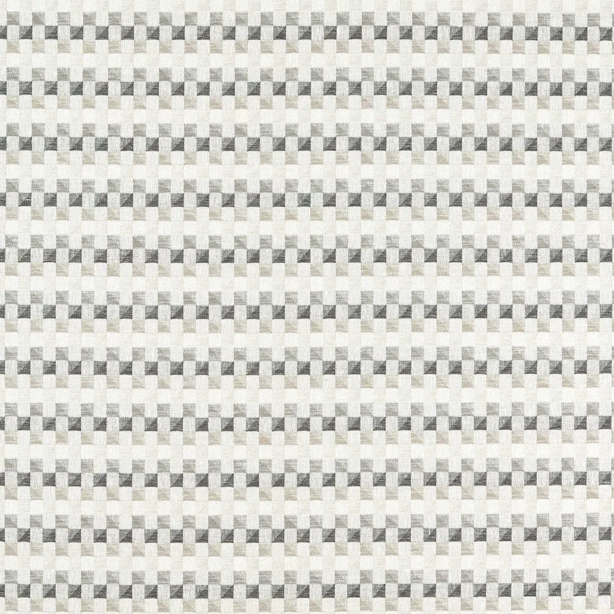 Cubus Fabric - Dove by black-grey geometric woven fabric from Clarke & Clarke