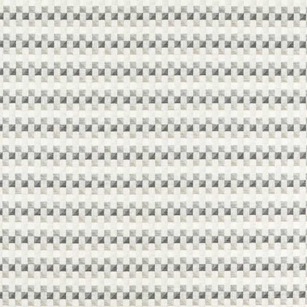 Cubus Fabric - Dove by black-grey geometric woven fabric from Clarke & Clarke