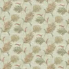 orange botanical printed fabric from Clarke & Clarke