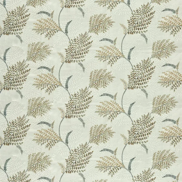 neutral botanical printed fabric from Clarke & Clarke