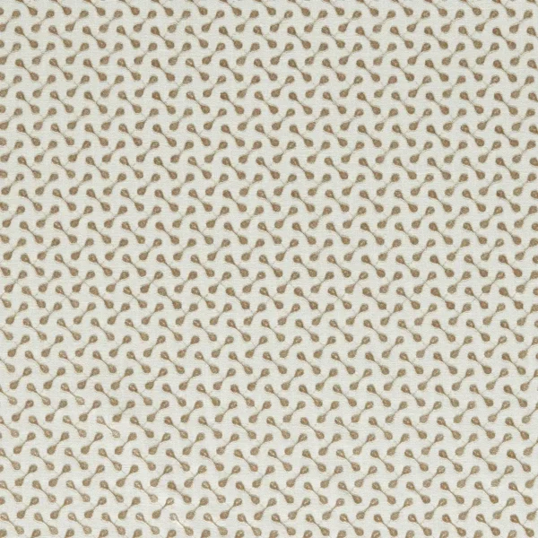 Necto Fabric - Truffle by neutral geometric embroideried fabric from Clarke & Clarke