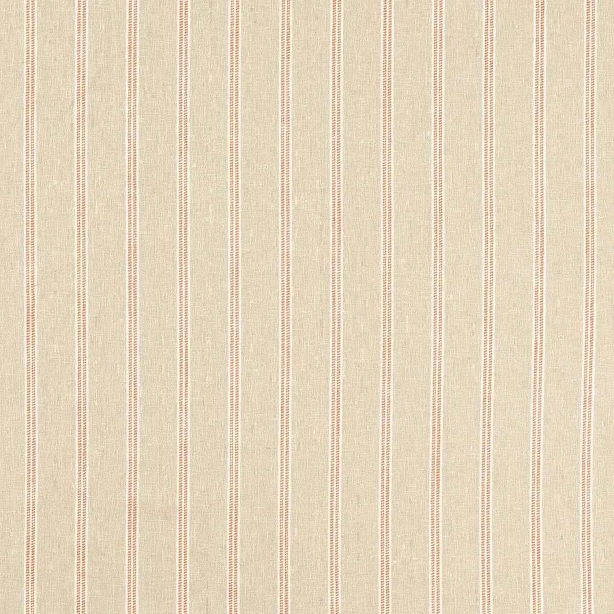 Ordo Fabric - Cinnamon by orange striped woven fabric from Clarke & Clarke