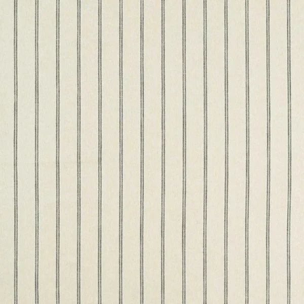 Ordo Fabric - Charcoal / Ivory by black-grey striped woven fabric from Clarke & Clarke