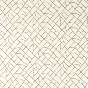 neutral contemporary embroideried fabric from Clarke & Clarke