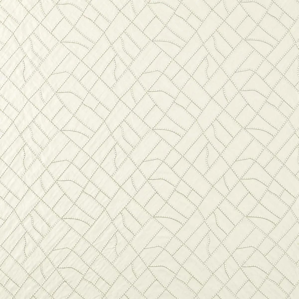 Scipio Fabric - Ivory by neutral contemporary embroideried fabric from Clarke & Clarke