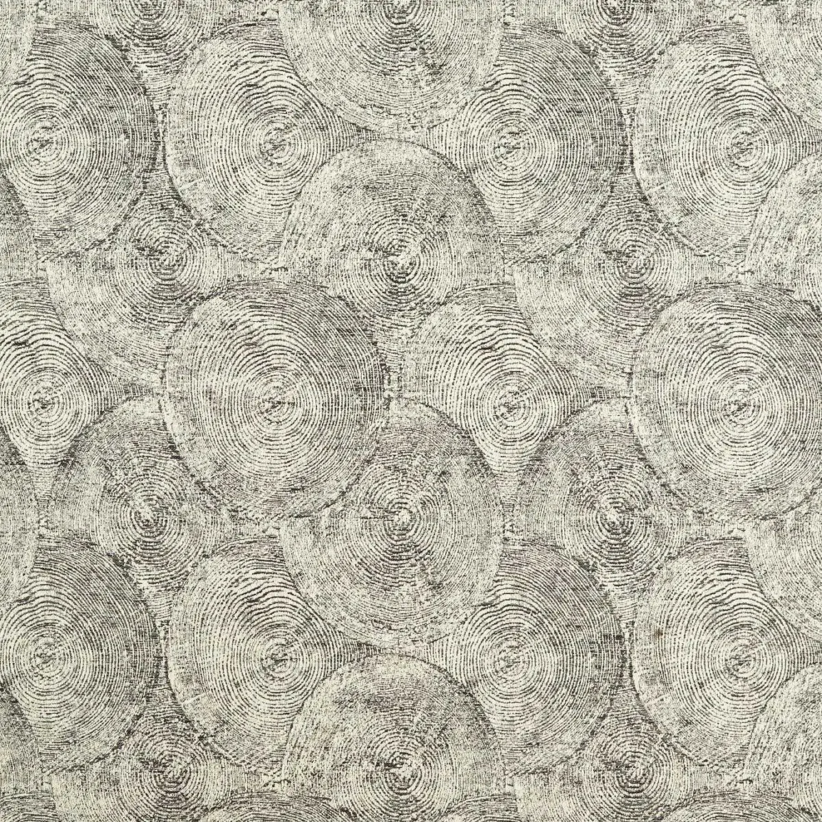 black-grey botanical woven fabric from Clarke & Clarke