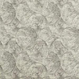 black-grey botanical woven fabric from Clarke & Clarke
