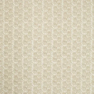neutral botanical embroideried fabric from Clarke & Clarke