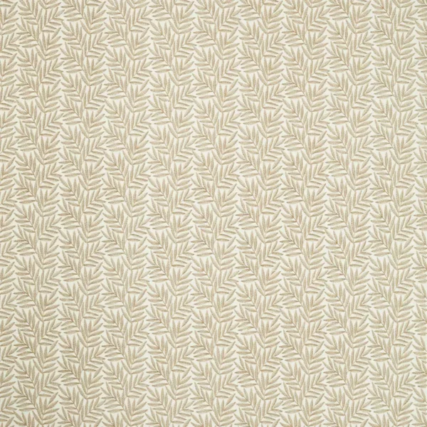 Virgata Fabric - Linen by neutral botanical embroideried fabric from Clarke & Clarke